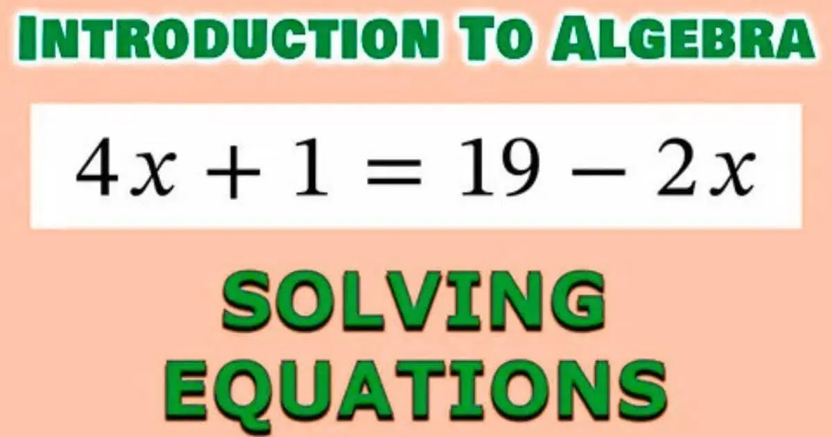 Introduction to Algebra