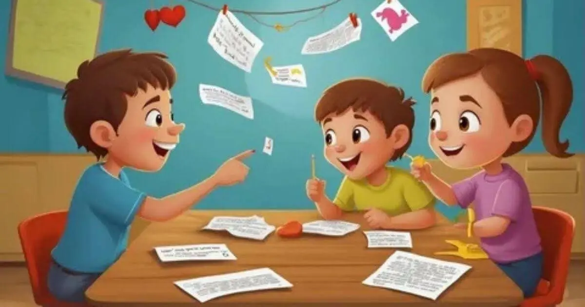 3 Cartoons are studying