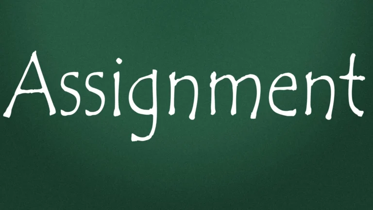 Assignment