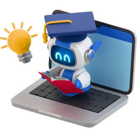 AI Chatbot on Laptop